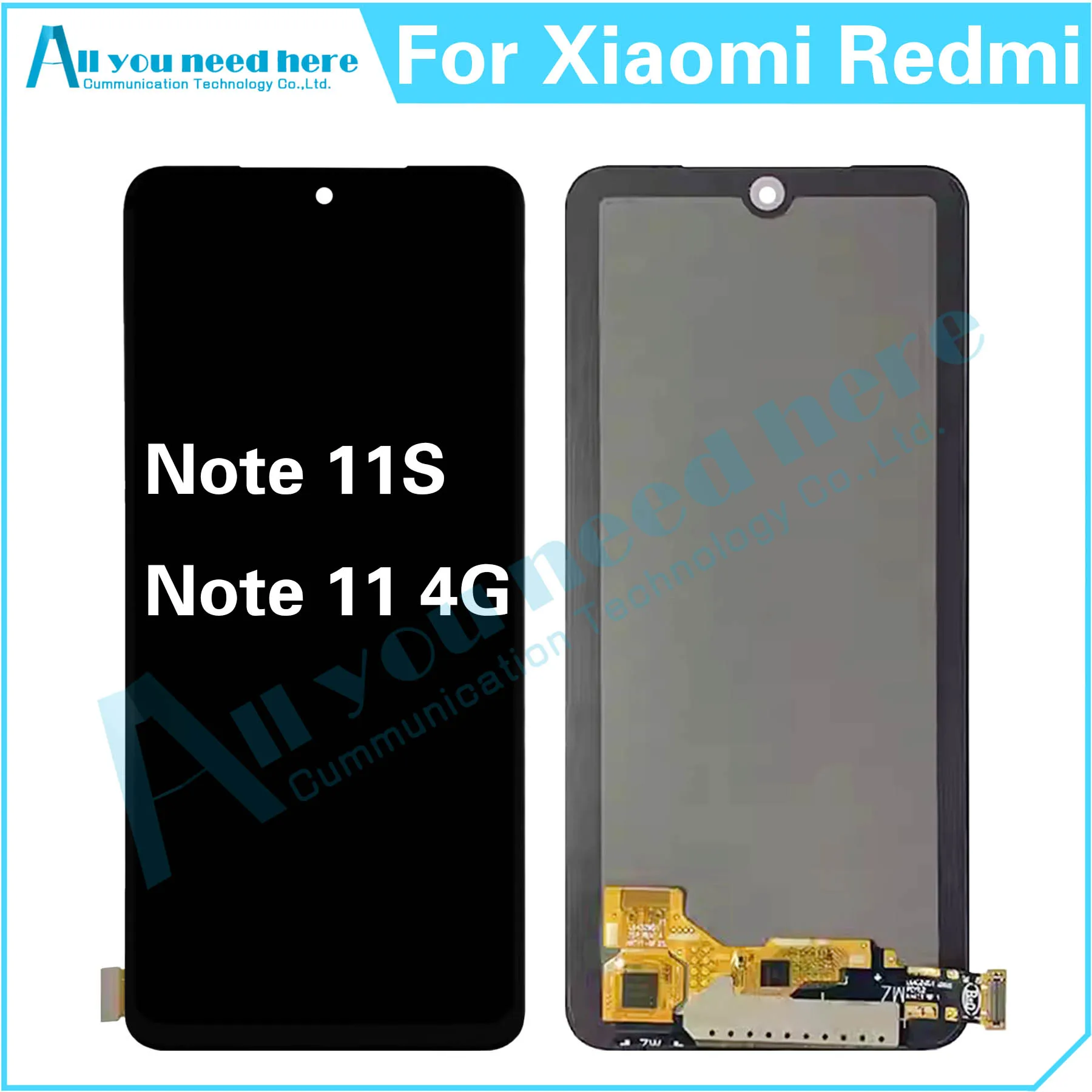 

100% Test For Xiaomi Redmi Note 11S / Note 11 4G LCD Display Touch Screen Digitizer Assembly For Note11S Note11 Repair Parts