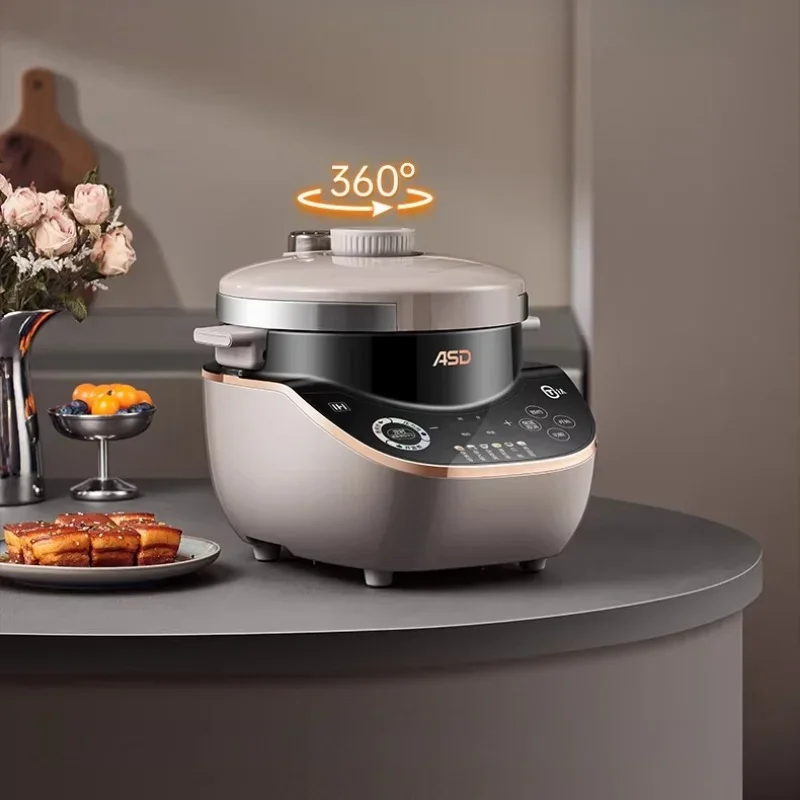 Best-selling newly upgraded 5L pure titanium electric pressure cooker household multi-functional smart soup and porridge pot