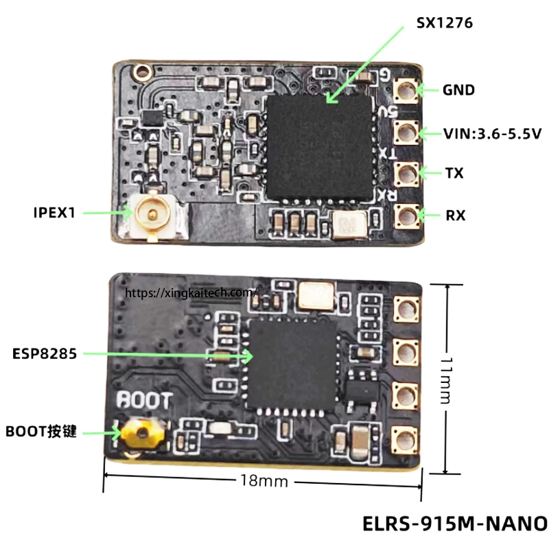 ExpressLRS TX16S VRX TX ELRS 360MHz 433MHz Receiver 500Mhz 750Mhz RX Long Range Receiver For FPV Long Range Racing Drone Part