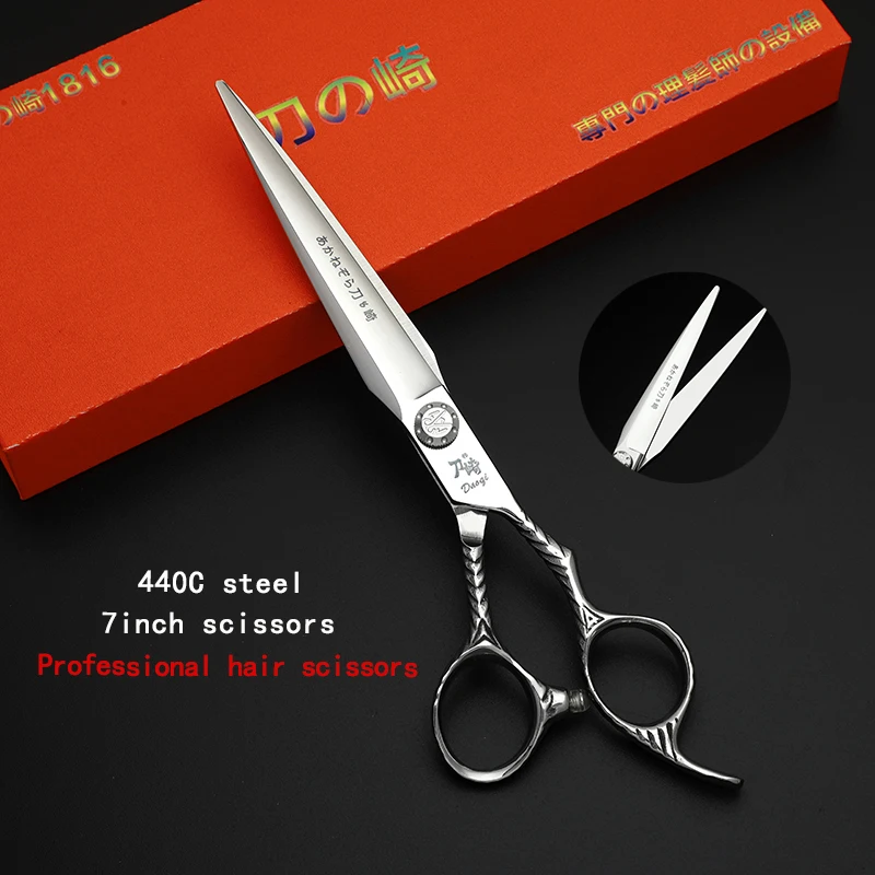 Professional Hair Scissors 6.0/7.0 inch Barber Scissors Handmade 440C Steel Super Sharp and Wear-Resistant Blade