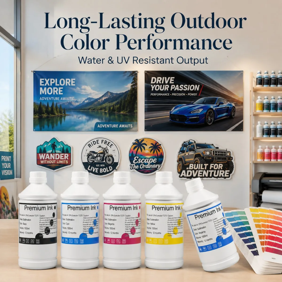 1000ml  5COLORS Sublimation Ink for Epson SureColor T5070 7070 3070 5270 7270 3270 T3200 T5200 T7200 Printer Ink