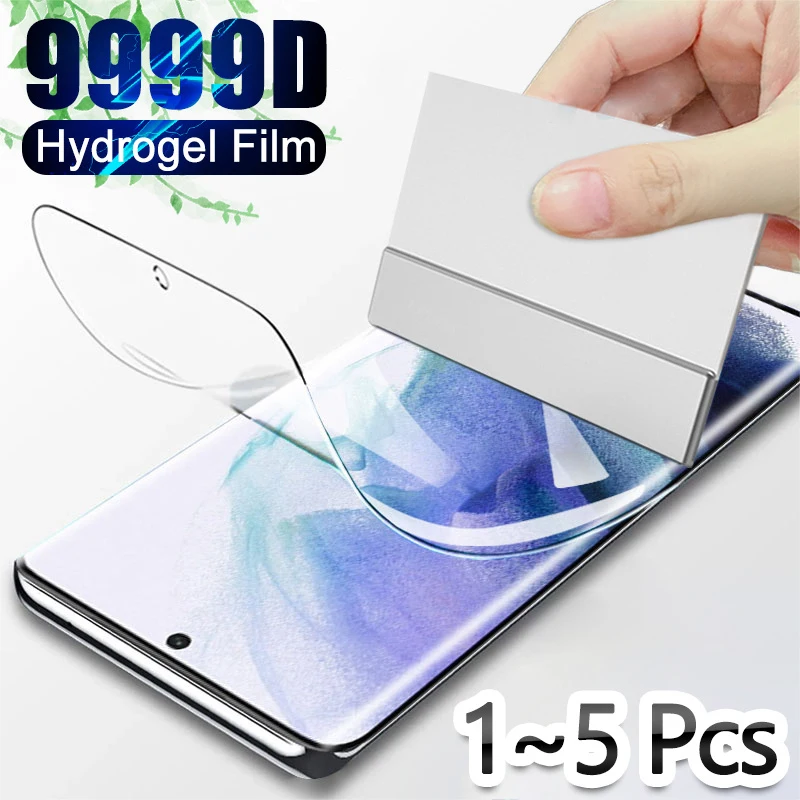 

1~5 Pcs Hydrogel Film for Samsung S21 FE 5G Screen Protector S 21 Plus Samsung Galaxy S21 Ultra Protective Film S21+ Samsung S21