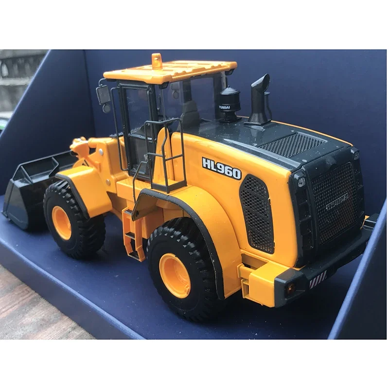 Diecast 1/35 Scale HL960 Alloy Loader Forklift Model Collection Souvenir Display Decoration Adult Toys Gift