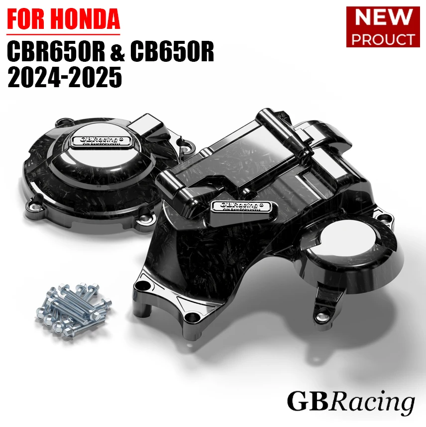 

Комплект вторичных крышек GBRacing для HONDA CBR650R и CB650R — генератор 2021-2025, крышка двигателя с электронным сцеплением 2024-2025 гг.