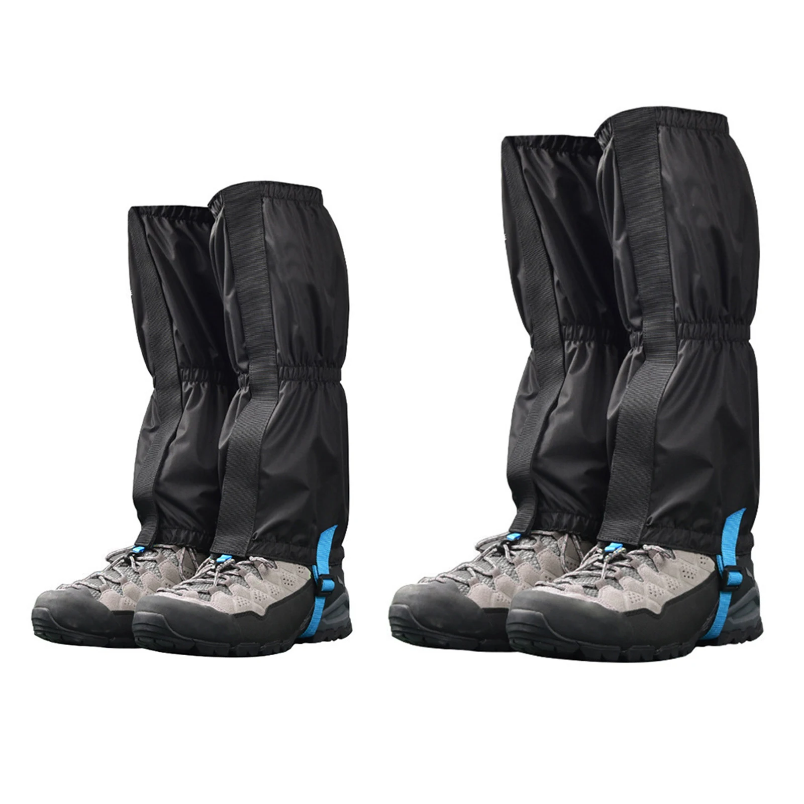 For Long Hikes Hiking Gaiters Snow Trekking Covers Lightweight Outdoor Gaiters Gaiters Black All-season Use Secure Fit