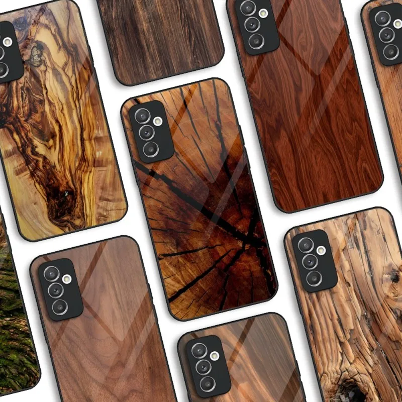 

Wood Texture Art Phone Case Tempered Glass For Samsung A52 A51 A22 A12 A32 A42 S23 S22 S21FE S20 Ultra Note 20 10 Pro Plus Cover