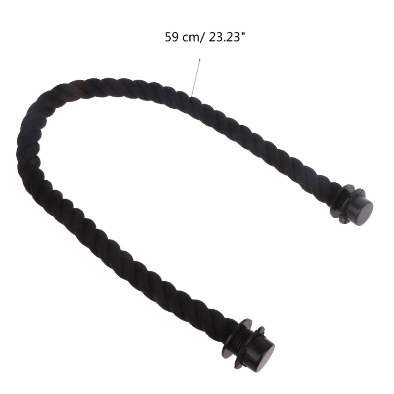 Rope Handle with Canvas Insert for Beach Bag Handbag Strap Repair Replacements