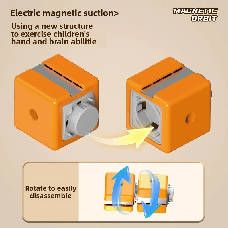 Anti-Schwerkraft Eisenbahn Zug Track Magnet Schiene Auto Spielzeug Magnetische Bausteine High-Speed Racing Track Spielzeug für Kinder geschenke