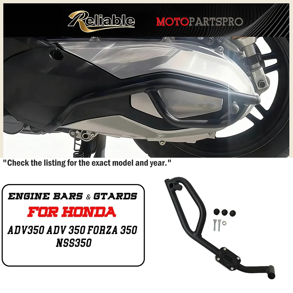 

Fit For HONDA Forza350 Transmission Cover Crash Bar Drive Cover Bumper Protector Bar Motorcycle ADV350 ADV 350 Forza 350 NSS350