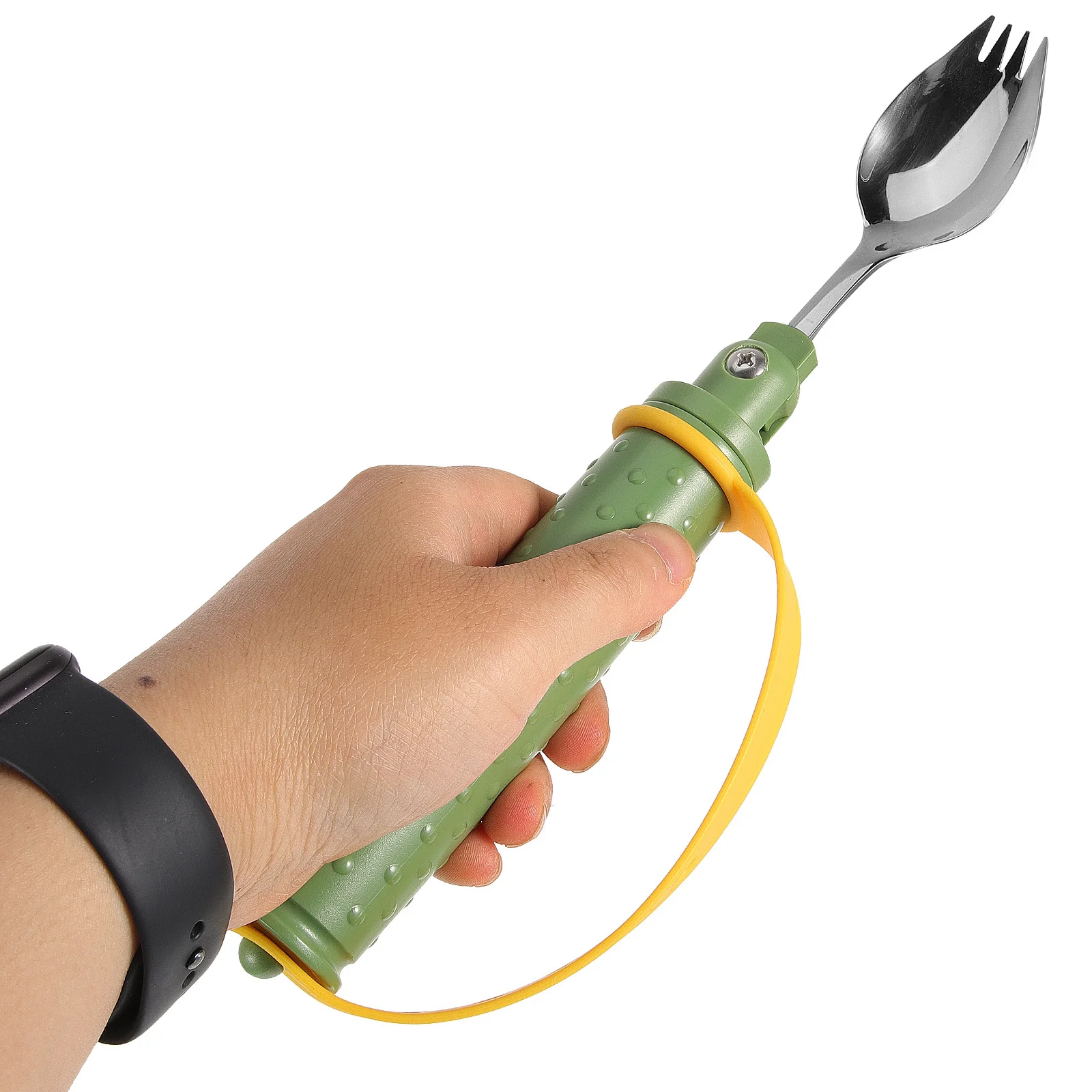 

Adaptive Spoon Anti-Shake Portable Adjustable Rehabilitation Aid Non-Slip Durable Disabled Eating Utensils Elderly Stainless