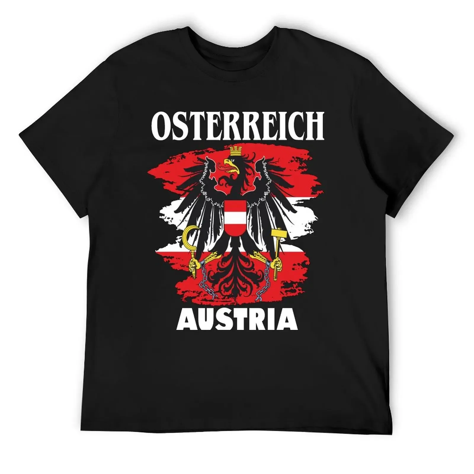 

Austria flag with eagle. Austria Red White Red T-Shirt vintage t shirts shirts graphic oversized t shirt T-shirt men