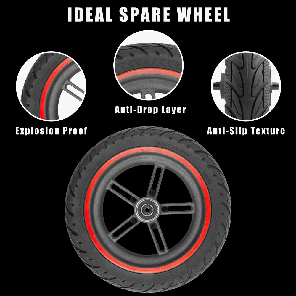 8.5 Inch Wheel Hub Tire for Xiaomi M365 Electric Scooter Tyre Accessories Explosion-Proof 8.5x2.0 Wheel Non Pneumatic Tires Part