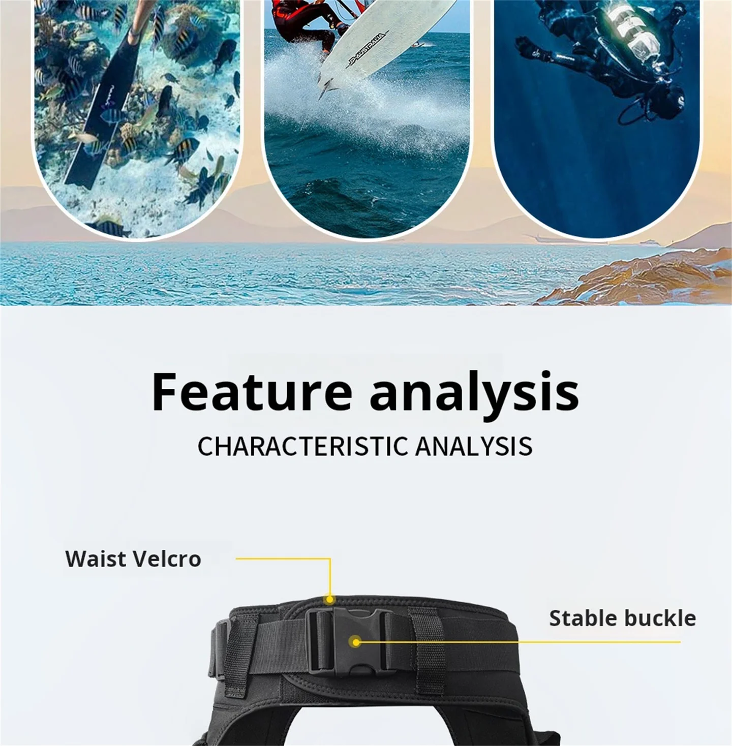 Technische Tauchshorts aus 3 mm Neopren im offenen Schritt-Stil für Herren und Damen, multifunktional, zum Schnorcheln, Segeln, Surfen, Strand, halbe Hose – Detail 3