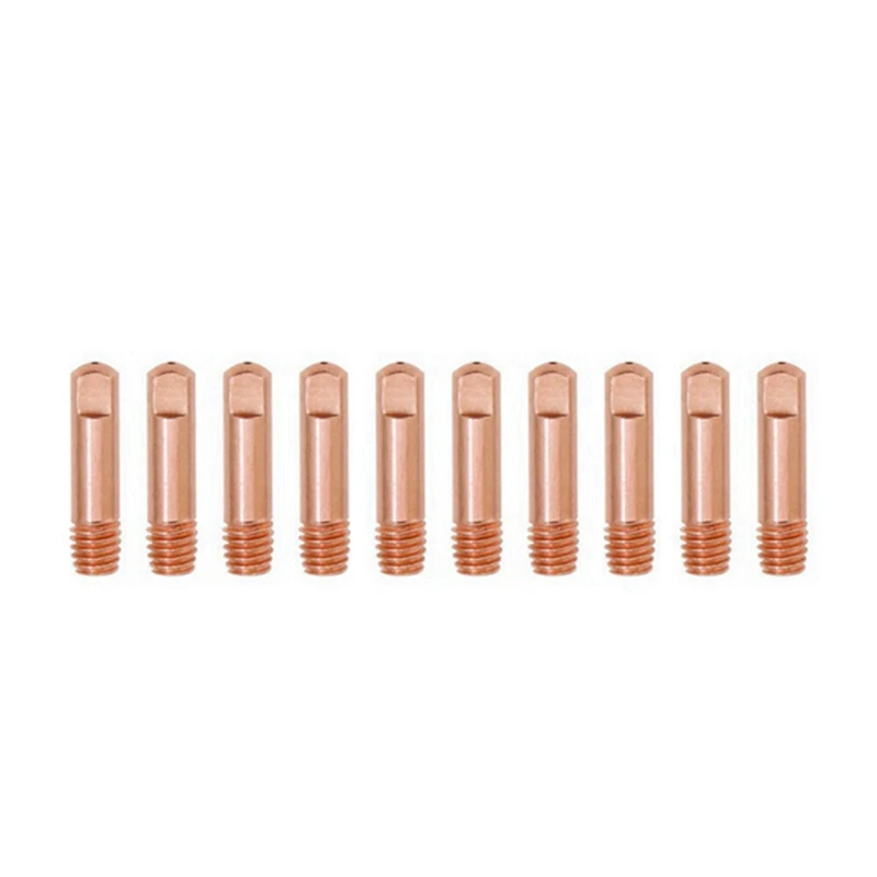 Kit de soldadura MIG com bocal Gasless, Flux Core, 0.8mm, Brass Welding Tips Substituição, Acessórios Soldador, 15Pcs
