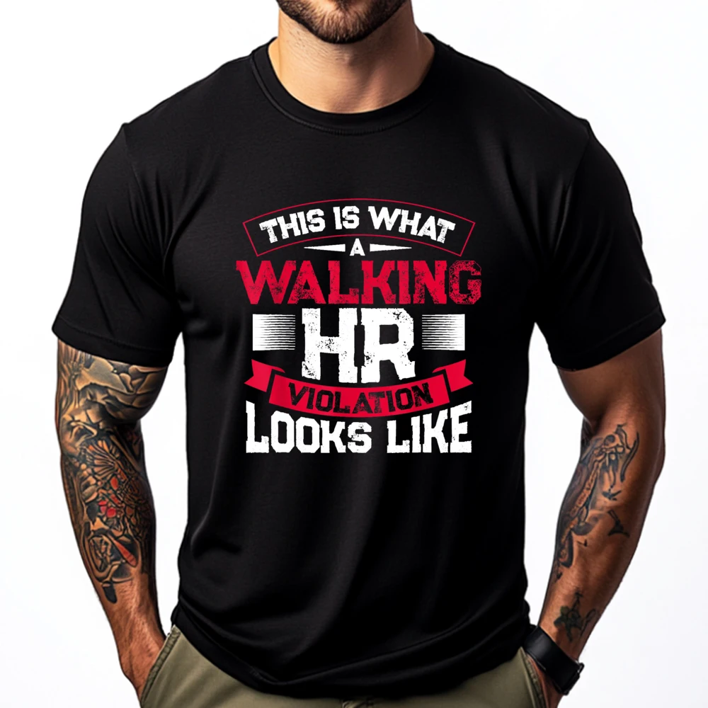 Hr Violation Looks Like Payroll Job Men Graphic Tees Harajuku Funny