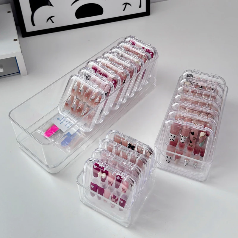 Clear Drawer Organizer Transparent Drawer Divider Storage Box Bins Case For Utensil Cosmetic Groceries Kitchen Tableware