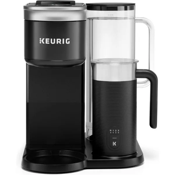 Keurig K-Cafe SMART Single Serve K-Cup Pod Coffee, Latte and Cappuccino Maker, Black