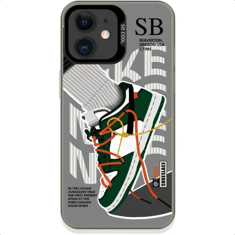 

Sports Shoes Case Compatible with iPhone 12 iPhone 12 Pro Cool Brand Funny SB Sneaker Phone Case for Boys Girls NonSlip Shockp