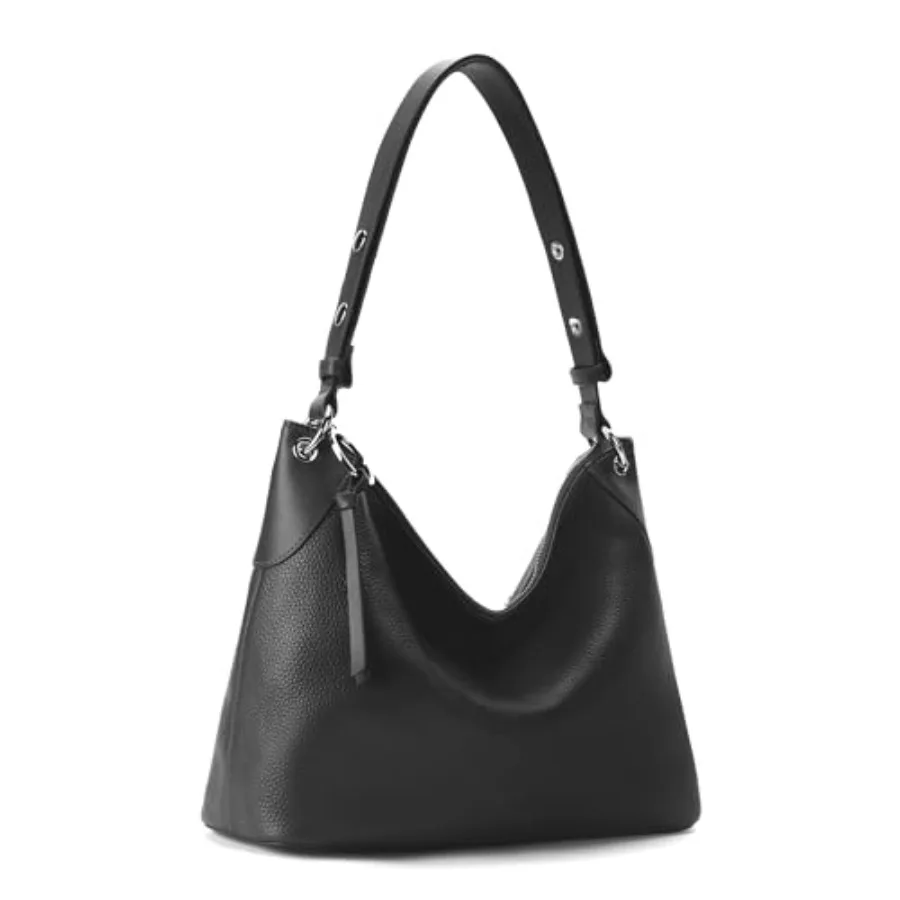 

Genuine Leather Hobo Bags for Women Trendy Crossbody Purses Soft Real Leather Shoulder hanbags with Adjustable Strap