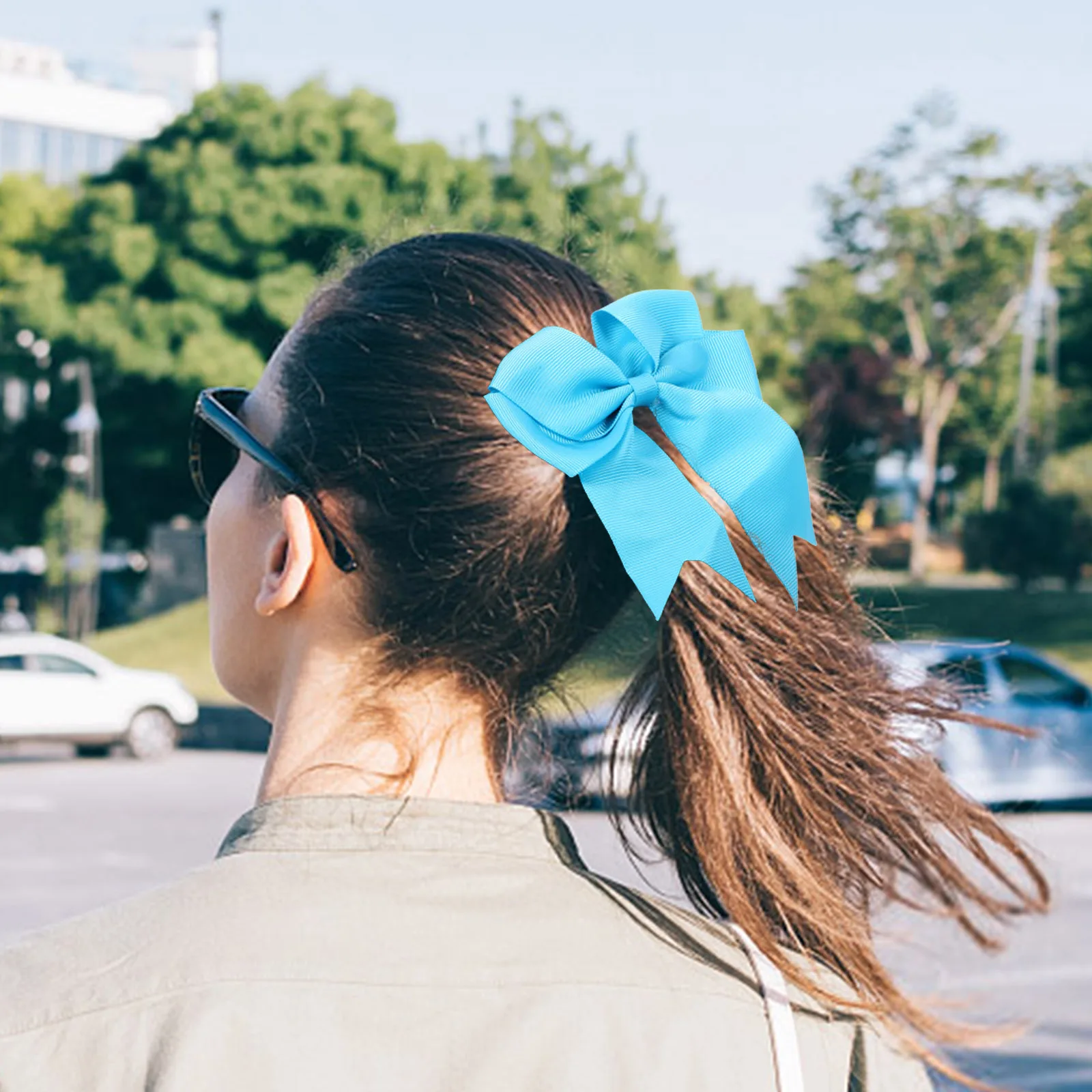 

20pcs Fish Tail Hair Scrunchies Elastic Hairband Bowknot Holder Girls Child Ties Party Christmas Birthday Games Family Photos