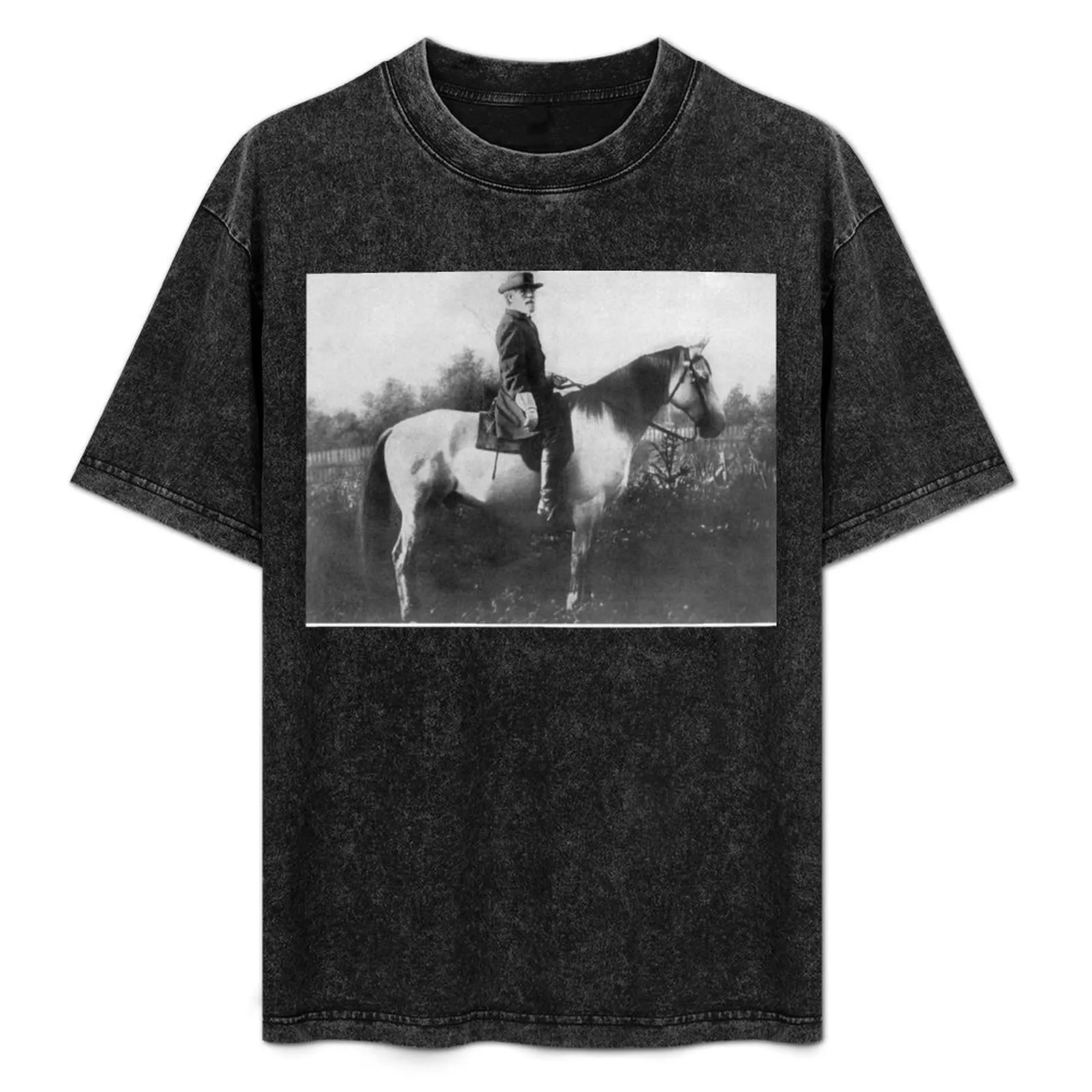 

Robert E Lee and His horse Travel T-Shirt Festival Casual Short Sleeve