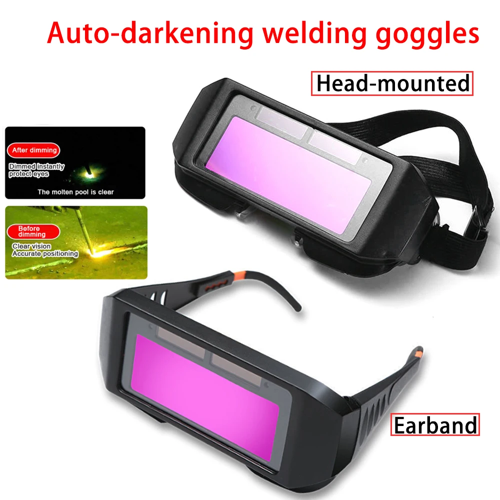 

Solar Auto Darkening Welding Goggles Welder Eyes Glasses Welding Goggles Welder Eyes Glasses Welding Protective Gear Tools ﻿