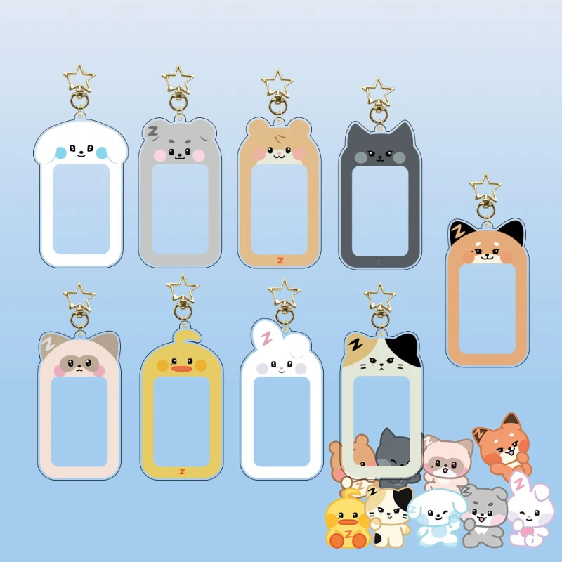 Zhang Hao Seong Hanbin Shi Youxuan Piao Qianyu Popular Korean Idol Boy Group Peripheral Cartoon Card Keychain Support Products