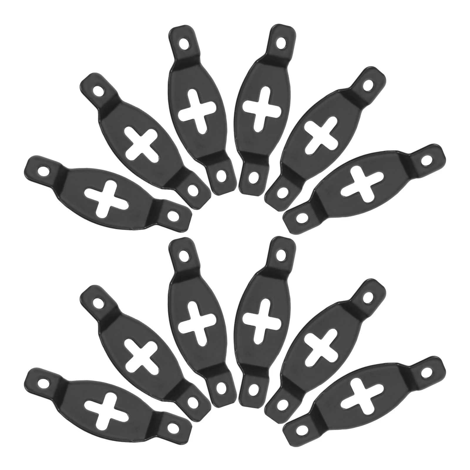 

20Pcs Strong Wear Resistant Speaker Hanger Bracket Iron Wall Mount Hook for Heavy Speakers Speaker Hanger Plate