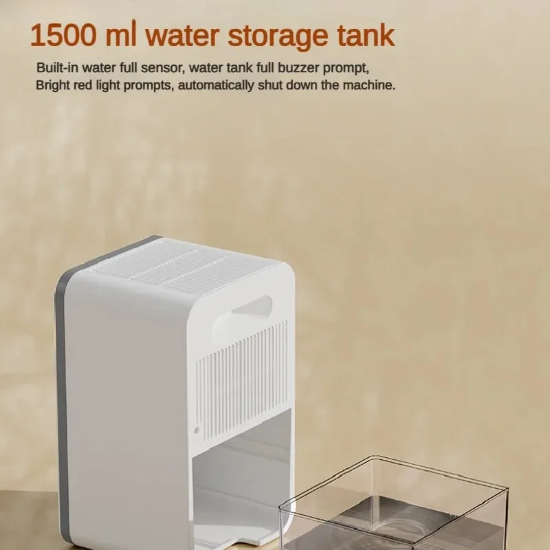 1500ml Water Storge Tank Household Moisture-proof Dehumidifier Desktop Air Dehumidifier Air Dryer Mute Moisture Absorbers