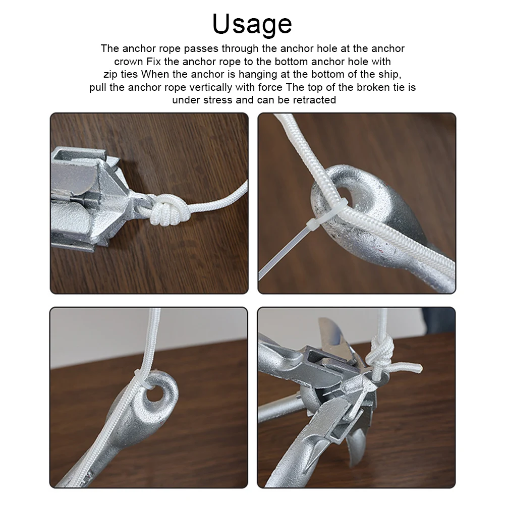 0.7KG 1.5KG Grapnel Anchor with 65ft Marine Rope and Buoy Boat Anchor Kayak Anchor for Kayaks Canoes Paddle Boards Boat Access view 4