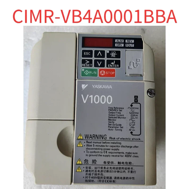 

Second-hand Inverter CIMR-VB4A0001BBA 0.4/0.2KW 380V Test OK