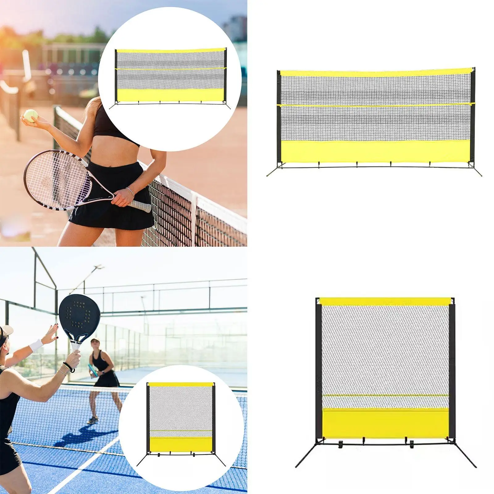 Backstop Net Ball Stop Net Protective Screen Barrier Netting Tennis Rebound Net Practice for Play Outside Beginner Gym Exercise