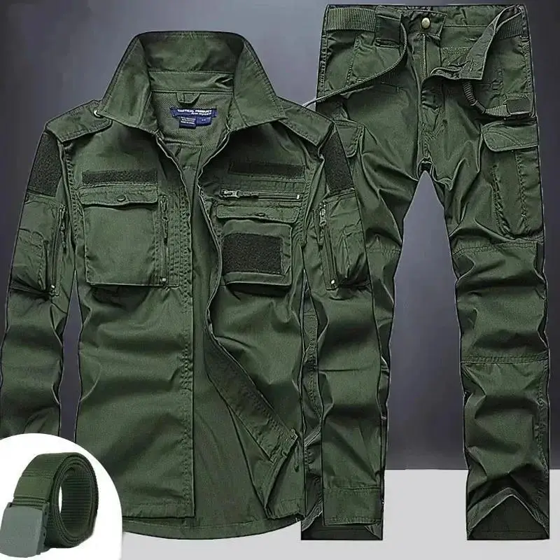 Men's Outdoor Breathable Combat Long Set with Multiple Pockets Workwear Uniform Spring 2026 Other Professional Job