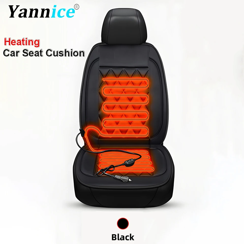

12V Winter Heating Car Seat Cover Warmer Car Seat Cushion Driver Seat Cover Rear Seat Cover Electric Seat Heating Cushion Covers