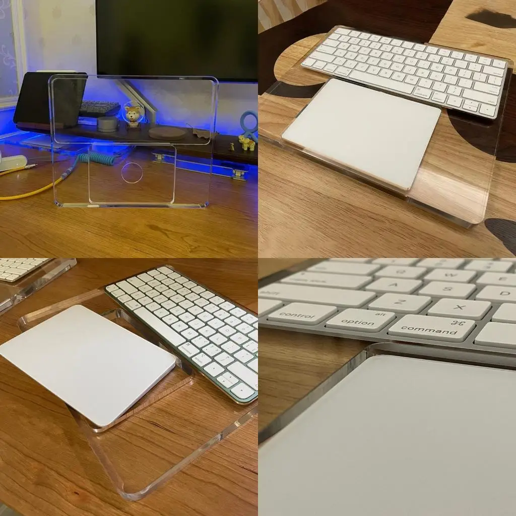 

C90F Акриловая подставка для клавиатур и трекпадов для трекпадов 2023, 2/3 стойки для клавиатур и трекпадов