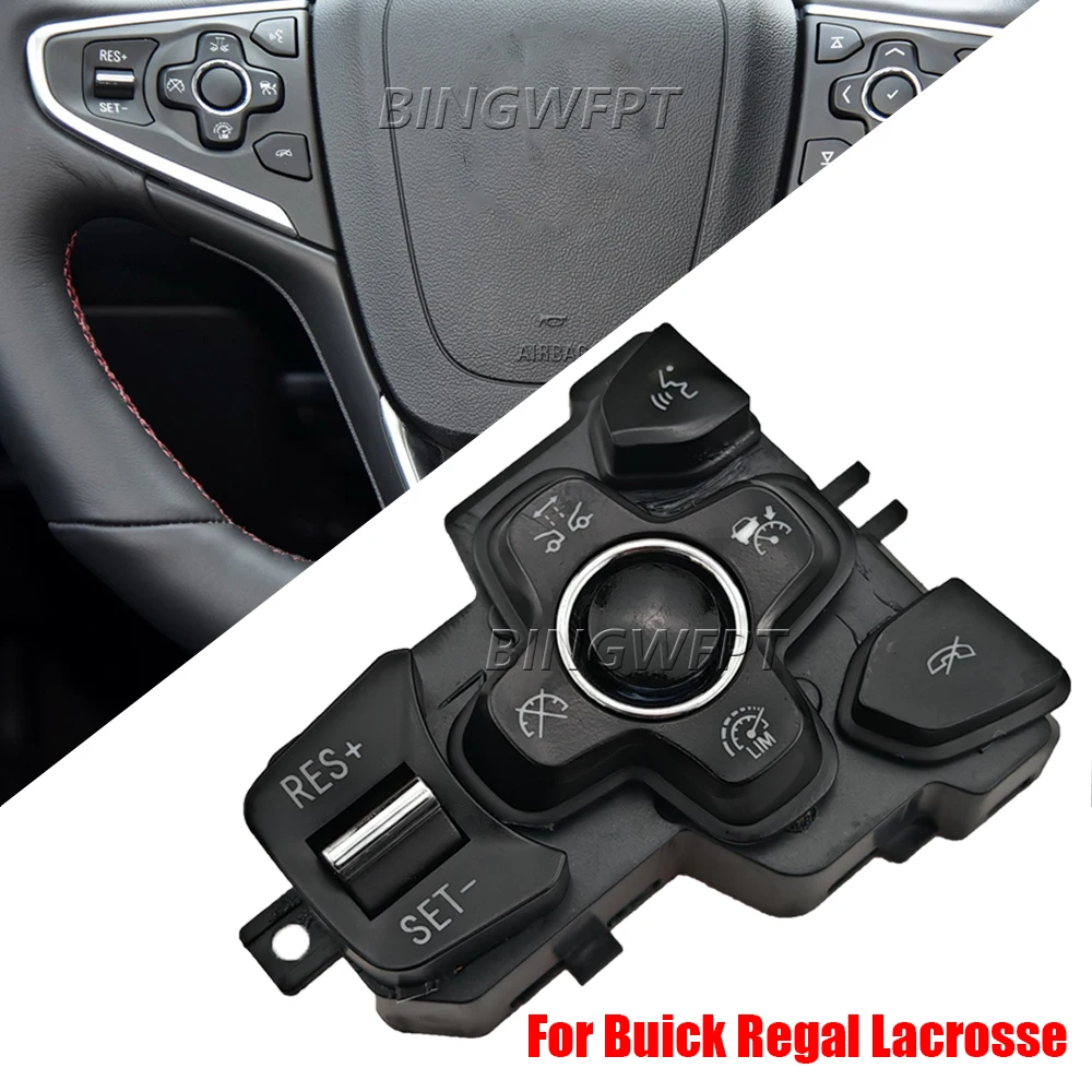 New For Buick Regal Lacrosse 13-16 Steering Wheel Switch Cruise Control Switch Voice Controlled Steering Wheel Button Housing