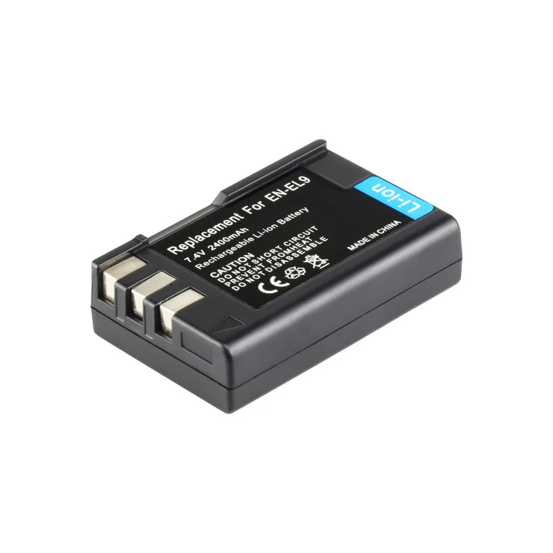 2400mah EN-EL9 ENEL9 EN-EL9a EN EL9A Battery + Dual Slot Charger for Nikon D40 D40X D60 D3000 D5000 EL9 EL9a Camera Battery