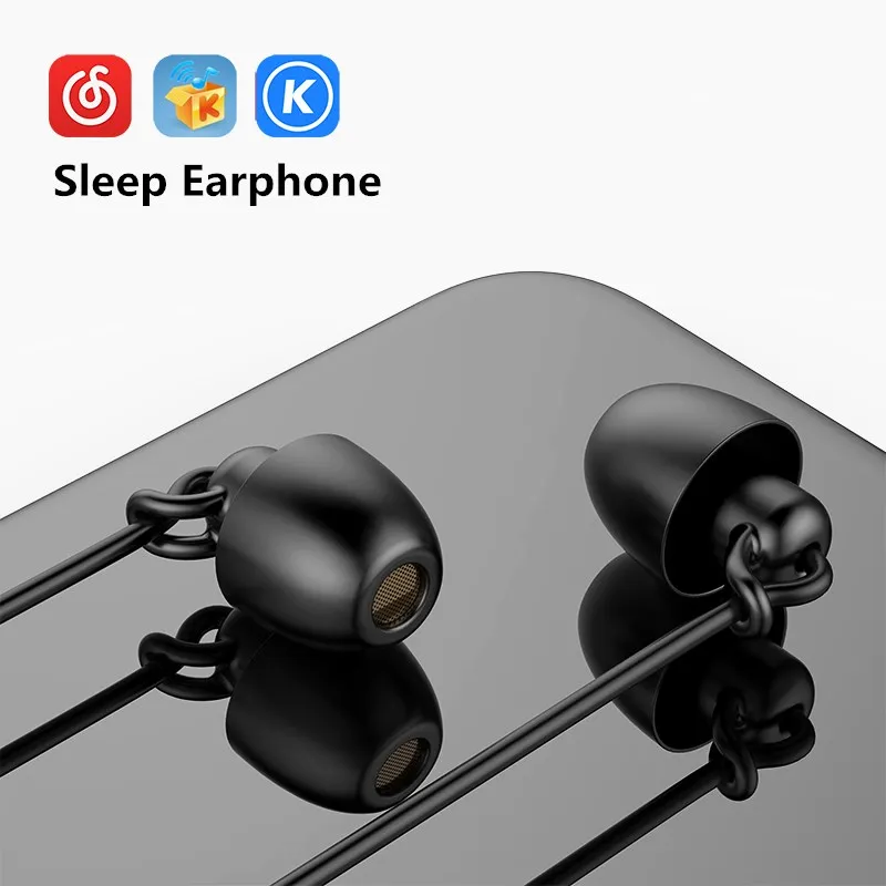 Wired Earphone Hifi Headset Noise-Cancel Sleeping Earbud Soft Silicone Headset TPE In Ear Pressure Earbuds For Xiaomi Huawei