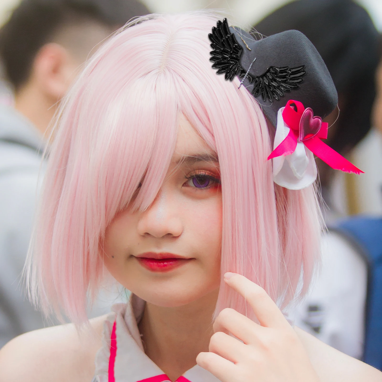 

10pcs Flannelette Angel Wing Hair Accessories Diy Craft Supply Headwear Ornament Durable Bright Texture Unique Design