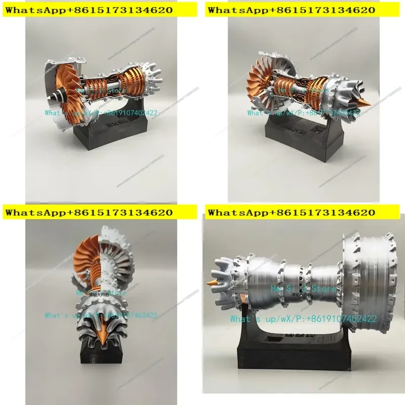 Explore the fascinating world of aerospace engineering with this detailed aviation turbofan engine model. Designed for