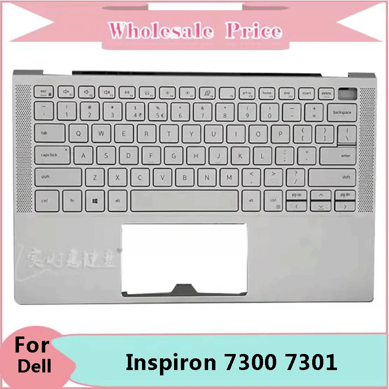 

Оригинальный новый ноутбук, планшетофон Dell Inspiron 7300 7301, подставка для рук, верхняя детская Обложка с подсветкой клавиатуры US