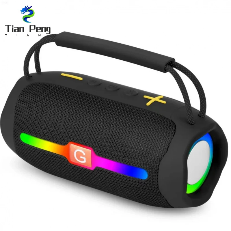 

ET-215 Portable Bluetooth Speaker RGB Light IPX4 Waterproof Handheld Deep Bass TF Card Outdoor Wireless Audio