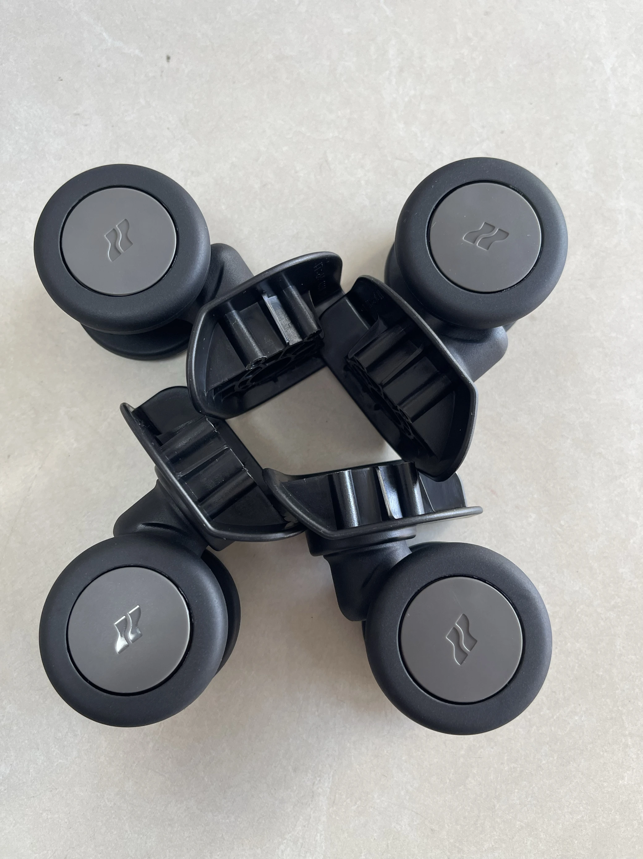 静かなダブルホイール荷物ハンドル交換部品、ロジャー639航空機用、旅行用スーツケースホイールグループフットホイールに適しています
