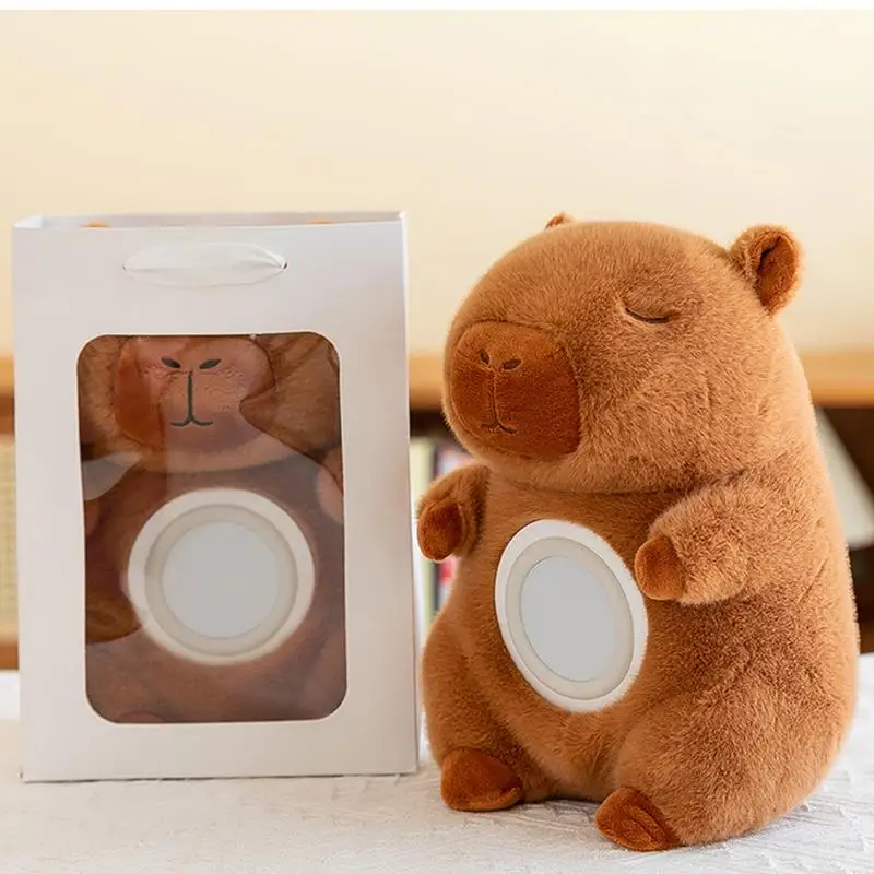 

Kids Alarm Clock Plush Capybara Nursery Light Small Alarm Clock Lamp Cute Night Light Table Digital Alarm Clock Table Lamp For