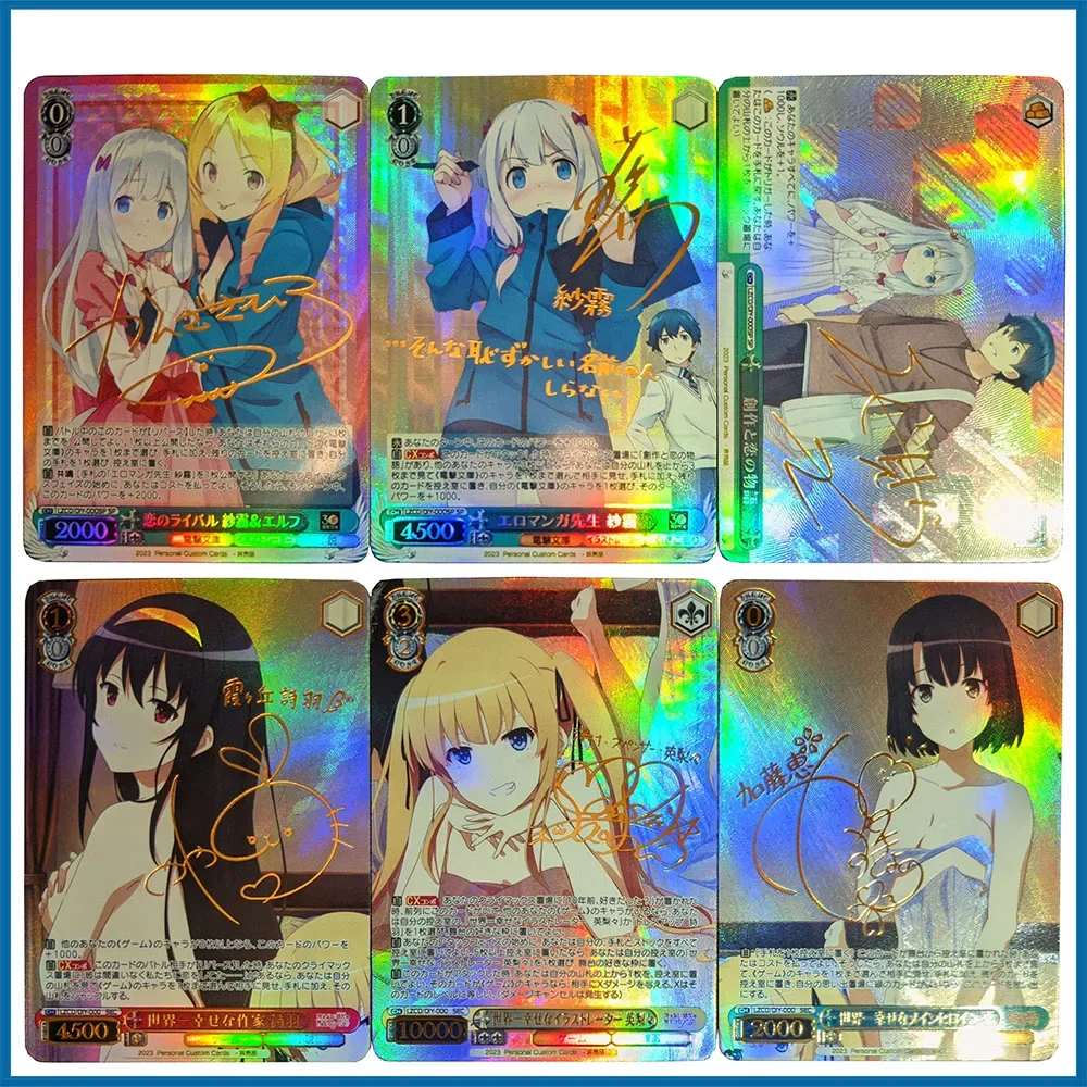 

Anime Weiss Schwarz DIY ACG Boy Games Toys Collectible Cards Christmas Birthday Gift Misaka Mikoto Yuzuriha Inori Yuuki Asuna