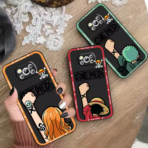 One Piece Roronoa Zoro For Xiaomi Mi Poco F5 F4 F3 X6 X5 X4 X3 M6 M5 M5S M4 M3 C65 Pro GT NFC 5G Black Soft Phone Case