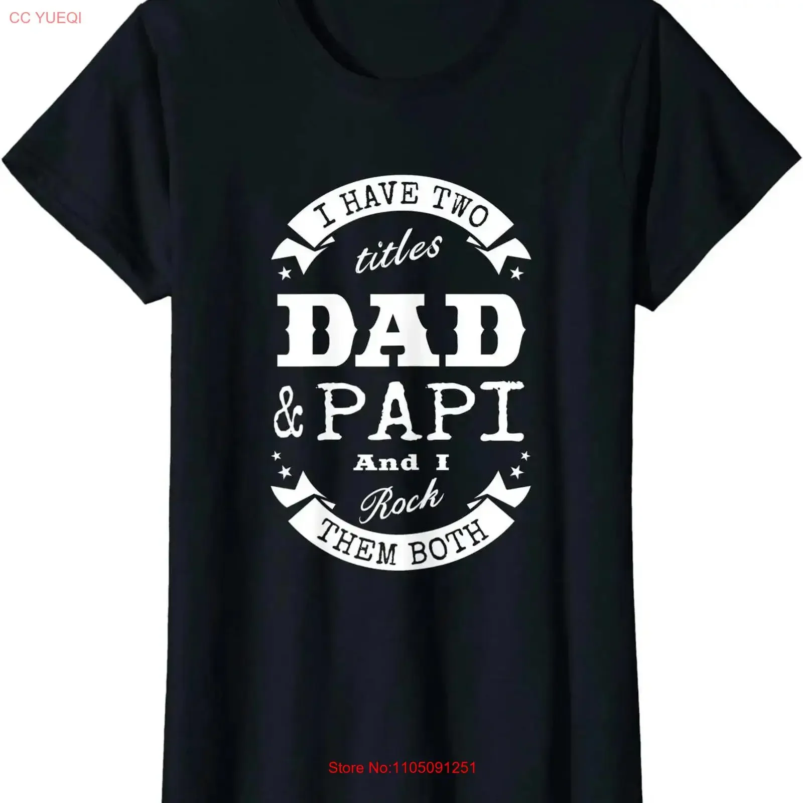 

Женская футболка с круглым вырезом «I Have Two Titles» для папы и папы на день отца, винтажная, унисекс, удобная, слегка, универсальная