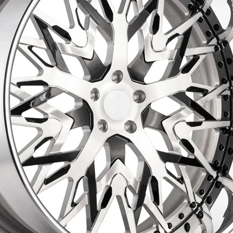 Customized Deep Dish Chrome Forged Car Wheels 17 18 19 20 21 22 23 24 26 Inch Mesh Design Aluminium Alloy Wheels