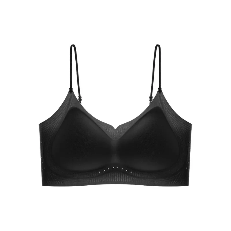 Women Summer Ultra Thin Breathable Jelly Seamless Bra Wireless Soft Support Invisible Seamless Cooling Special Blend Foundation