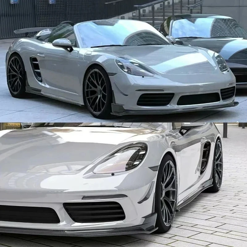 

Carbon Fiber Front Lip Spoiler, Exact Fit for 718 Boxster Cayman 2016-2018